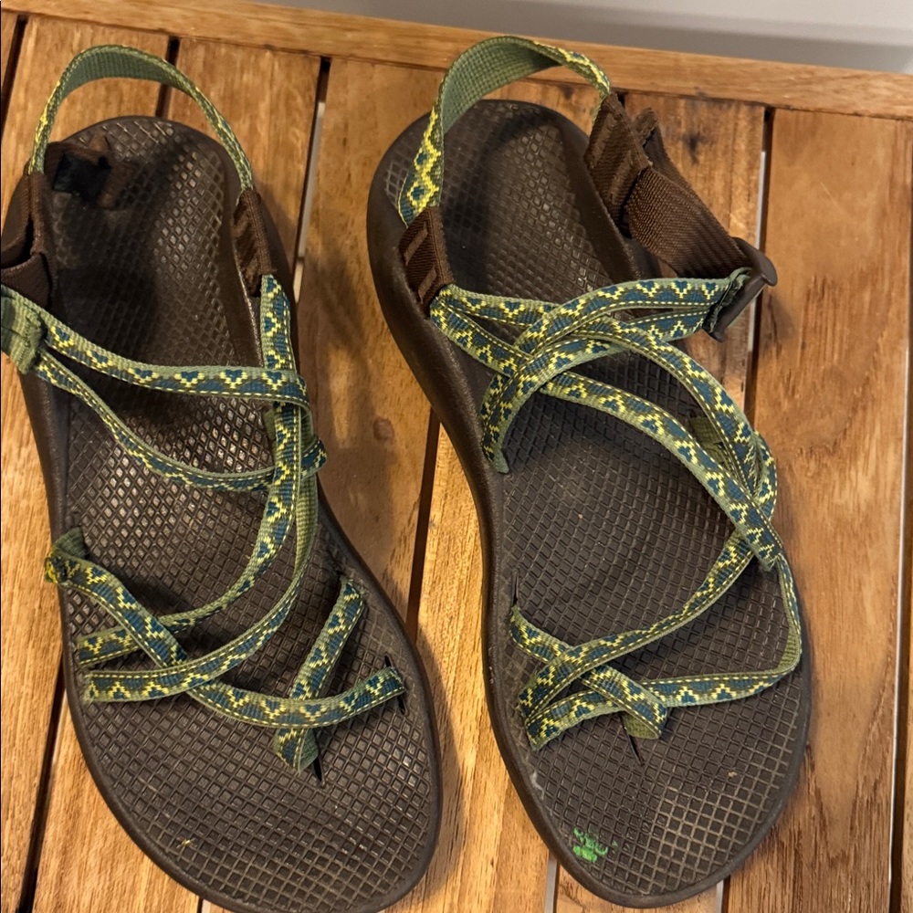 Chaco Olive and Earth Tone Sandals - Picture 2 of 3